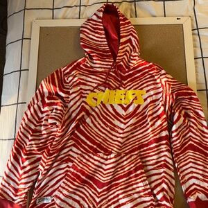 Chiefs XL Men's Zubaz Hoodie Sweatshirt